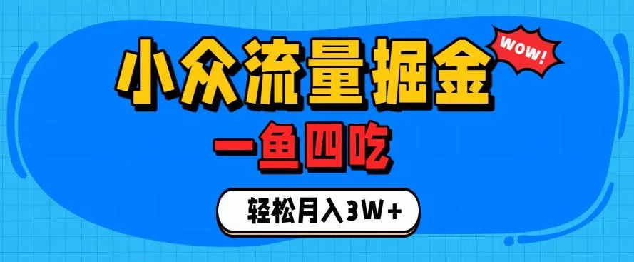 抓住单身经济风口!小众流量一鱼四吃,普通人也能月入3W+【揭秘】-小灰云创