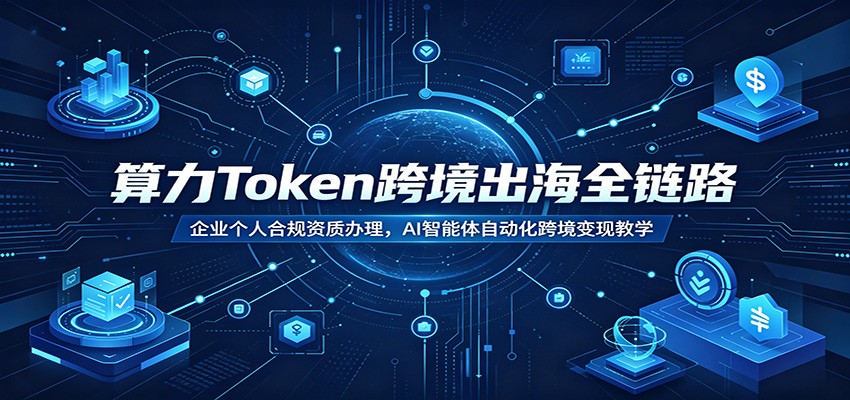 算力Token跨境出海全链路:企业个人合规资质办理,AI智能体自动化跨境变现教学-小灰云创