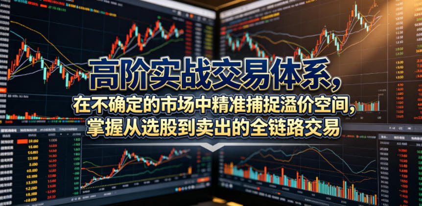 高阶实战交易体系，在不确定的市场中精准捕捉溢价空间，掌握从选股到卖出的全链路交易心法（更新6月）-小灰云创