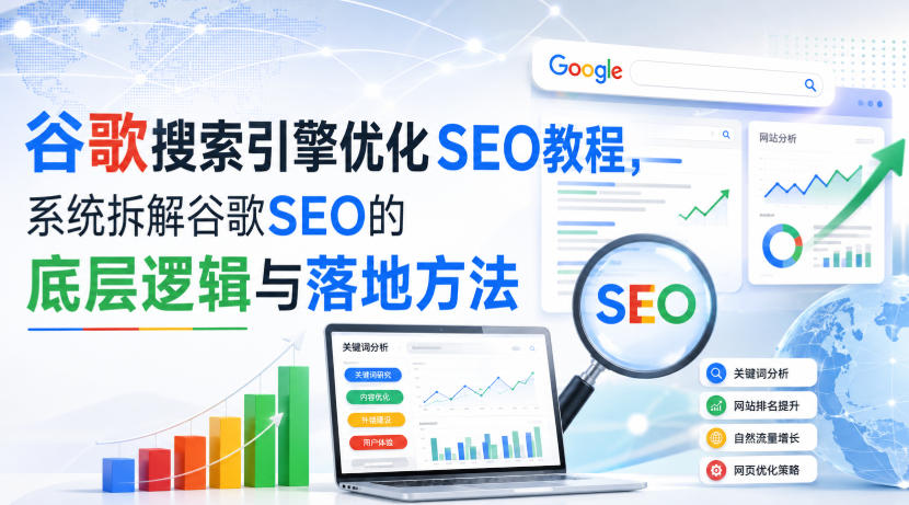 小白新君SEO·谷歌搜索引擎优化SEO教程,系统拆解谷歌SEO的底层逻辑与落地方法(部分更新2026)-小灰云创
