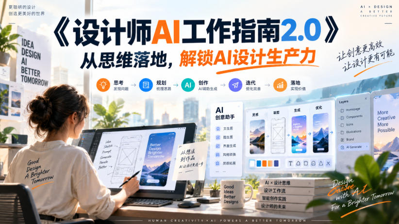 《设计师AI工作指南2.0》从思维落地-无水印，解锁AI设计生产力-小灰云创
