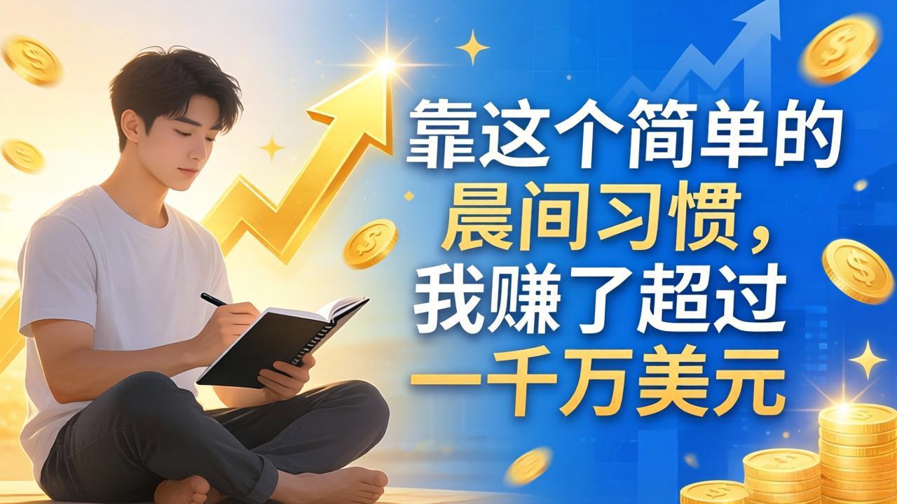 付费文章：靠这个简单的晨间习惯，我赚了超过一千万美元 - 小灰云创-小灰云创