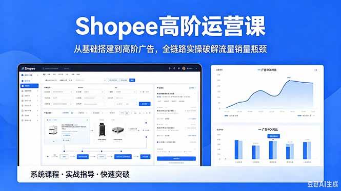 (18499期)Shopee高阶运营课-2026年5月更新,从基础搭建到高阶广告,全链路实操破解流量销量瓶颈-小灰云创