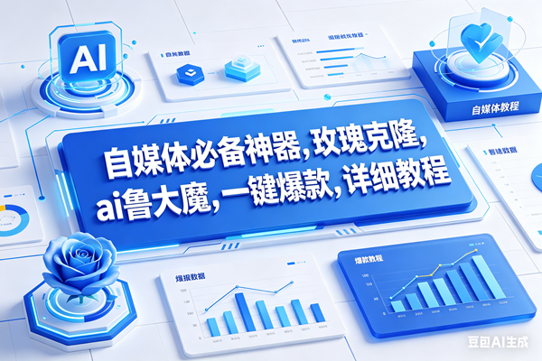 （17964期）玫瑰克隆工具，鲁大魔ai软件，自媒体的神器，一键爆款，50多个功能的详细教程。 - 小灰云创-小灰云创