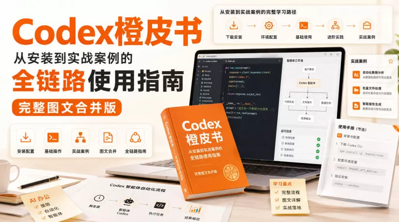 Codex橙皮书,从安装到实战案例的全链路使用指南,完整图文合并版-小灰云创