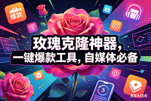 （18246期）玫瑰克隆神器，一键爆款工具，自媒体必备，50多个功能的教程-小灰云创