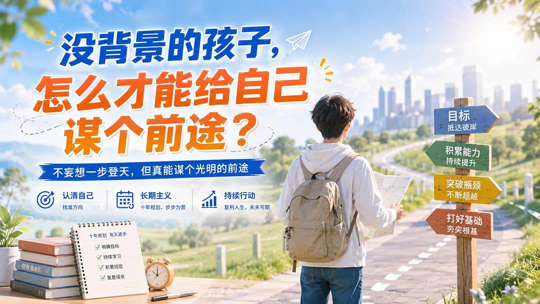 (20180期)付费文章:没背景的孩子,怎么才能给自己谋个前途?-小灰云创