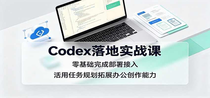 Codex落地实战课：零基础完成部署接入，活用任务规划拓展办公创作能力-小灰云创