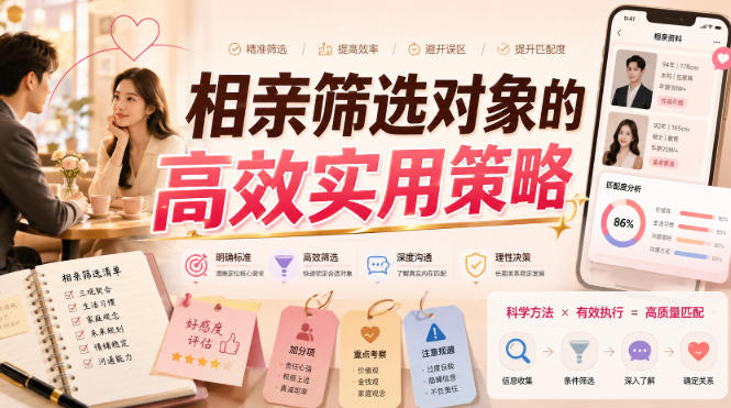 付费文章：相亲筛选对象的高效实用策略-小灰云创