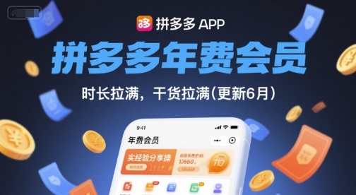拼多多年费会员,实经验分享操,时长拉满,干货拉满(更新260821)-小灰云创