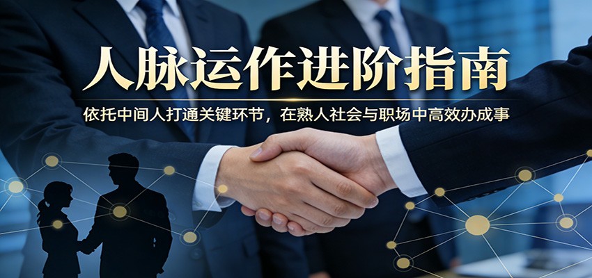 付费文章：人脉运作进阶指南，依托中间人打通关键环节，在熟人社会与职场中高效办成事 - 小灰云创-小灰云创