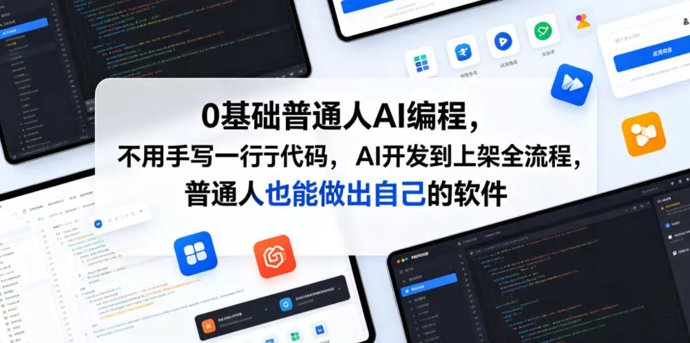 0基础普通人AI编程,不用手写一行代码,AI开发到上架全流程,普通人也能做出自己的软件-小灰云创