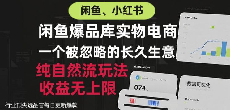 闲鱼小红书实物电商,纯自然流玩法,一个被忽略的长久生意,收益无上限【揭秘】-小灰云创