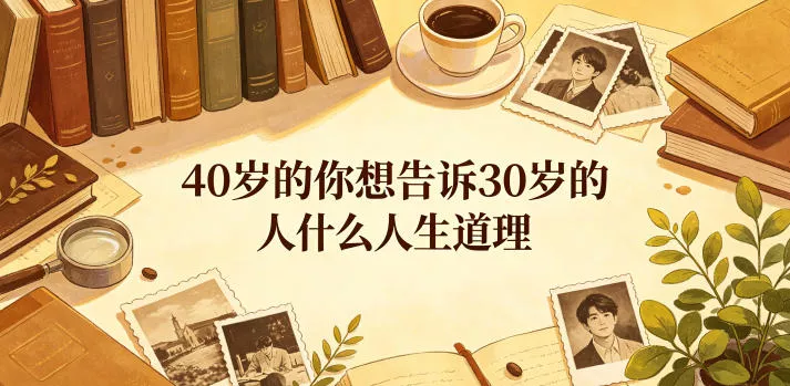 公众号付费文章：40岁的你想告诉30岁的人什么人生道理？-小灰云创