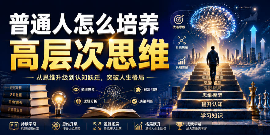 公众号付费文章：普通人怎么培养高层次思维-小灰云创