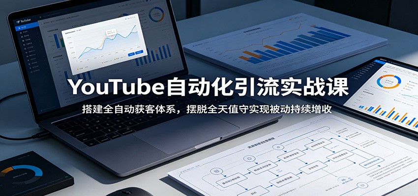 YouTube自动化引流实战课:搭建全自动获客体系,摆脱全天值守实现被动持续增收-小灰云创