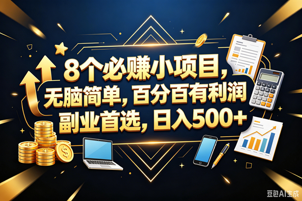 (18530期)9个必赚钱的小项目,百分百赚米,无脑简单,副业首选,日入399+-小灰云创