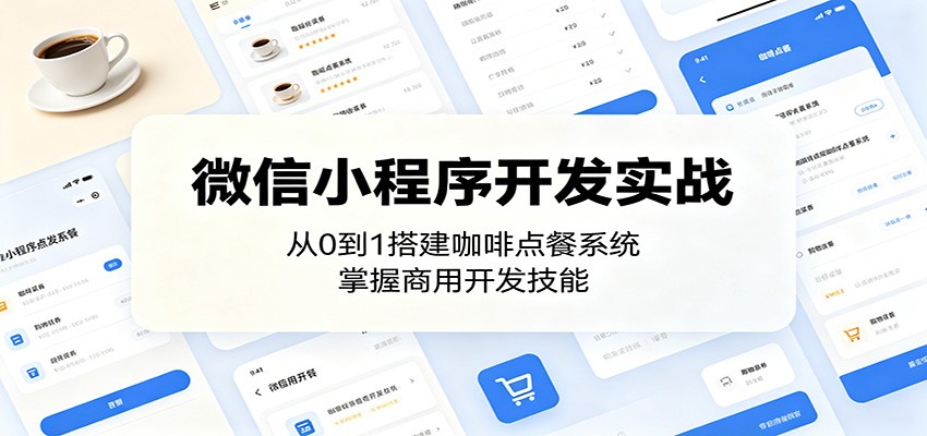 微信小程序开发实战：从0到1搭建咖啡点餐系统，掌握商用开发技能-小灰云创