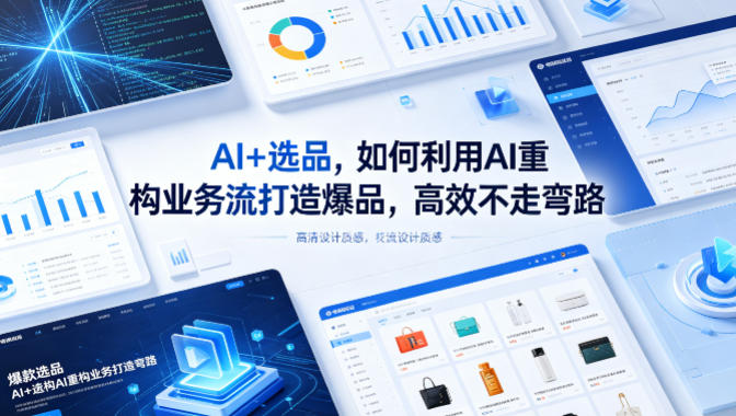 AI+选品，如何利用AI重构业务流打造爆品，高效不走弯路-小灰云创