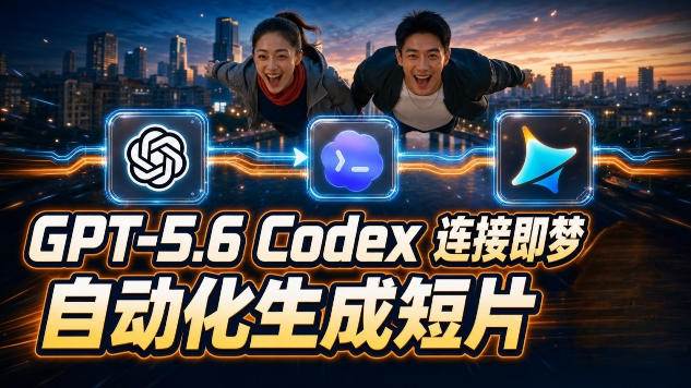 （19394期）GPT-5.6×Codex&即梦联动实战｜Seedance2.0mini赋能｜AI剧情短片自动生成拼接导出全流程教学-小灰云创