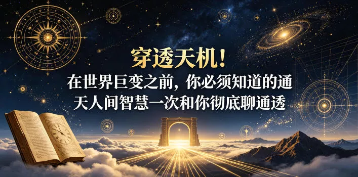付费文章：穿透天机！在世界巨变之前，你必须知道的通天人间智慧一次和你彻底聊通透-小灰云创