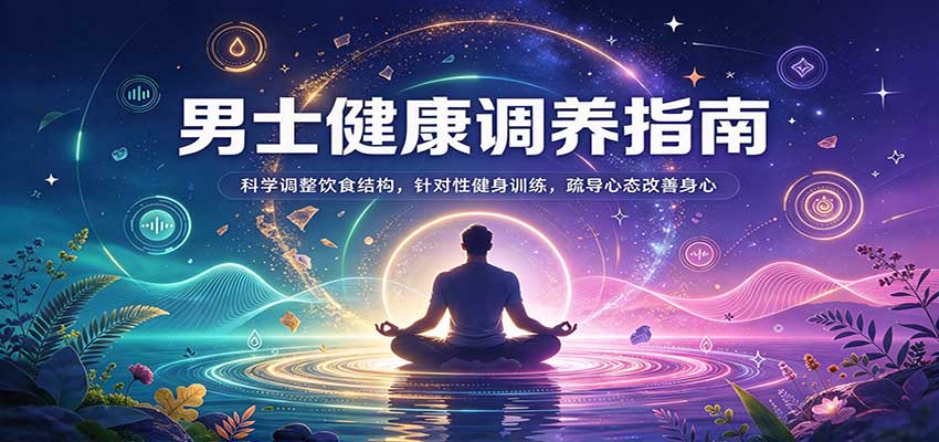 男士健康调养指南:科学调整饮食结构,针对性健身训练,疏导心态改善身心-小灰云创