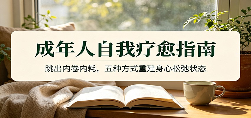 成年人自我疗愈指南：跳出内卷内耗，五种方式重建身心松弛状态-小灰云创