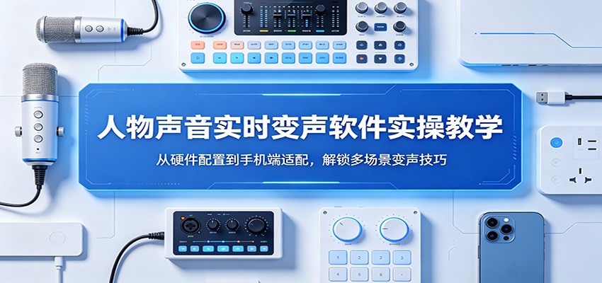 人物声音实时变声软件实操教学：从硬件配置到手机端适配，解锁多场景变声技巧-小灰云创