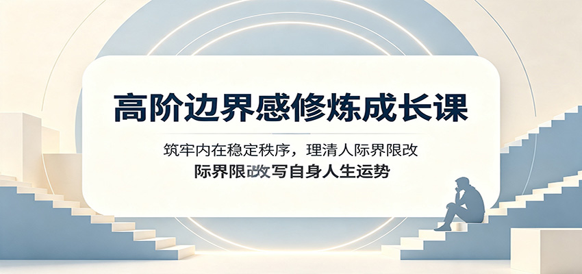 高阶边界感修炼成长课：筑牢内在稳定秩序，理清人际界限改写自身人生运势-小灰云创