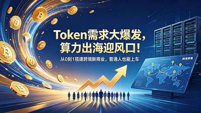 （18889期）Token需求大爆发，算力出海迎风口！从0到1搭建跨境新商业，普通人也能上车-小灰云创