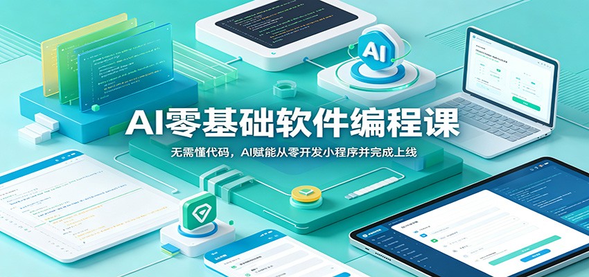 AI零基础软件编程课：无需懂代码，AI赋能从零开发小程序并完成上线-小灰云创