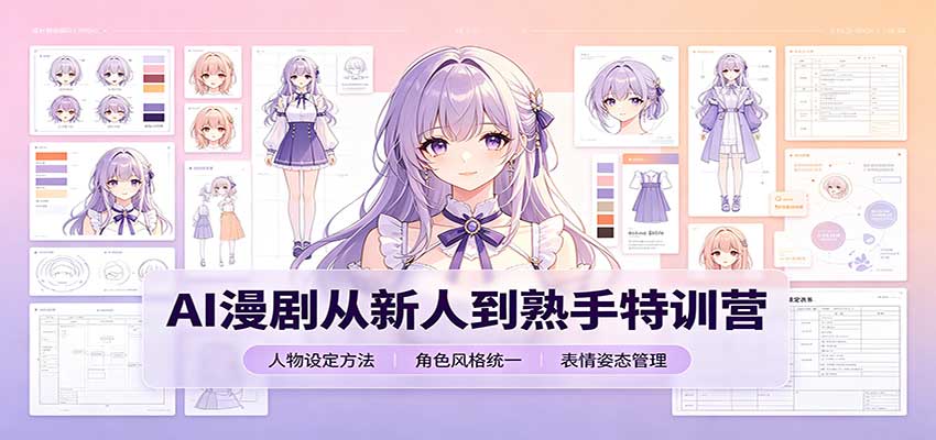 AI漫剧从新人到熟手特训营:剧本分镜创作,提示词模板,人物设定与工具资源-小灰云创