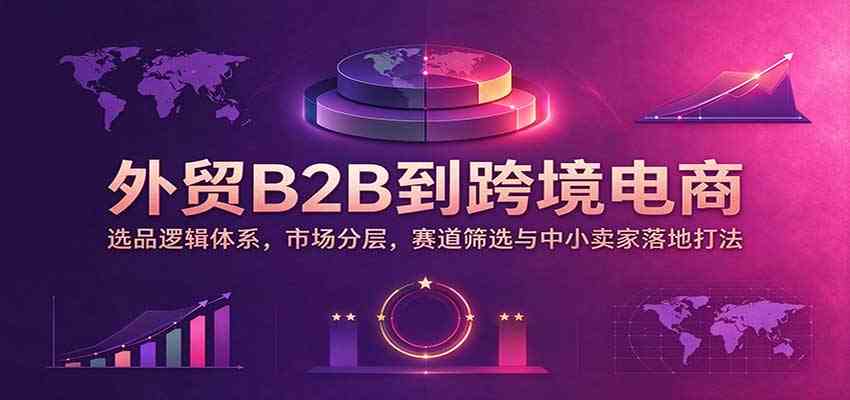 外贸B2B到跨境电商：选品逻辑体系，市场分层，赛道筛选与中小卖家落地打法-小灰云创