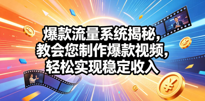 爆款流量系统揭秘,教会您制作爆款视频,轻松实现稳定收入【原创双语字幕】-小灰云创