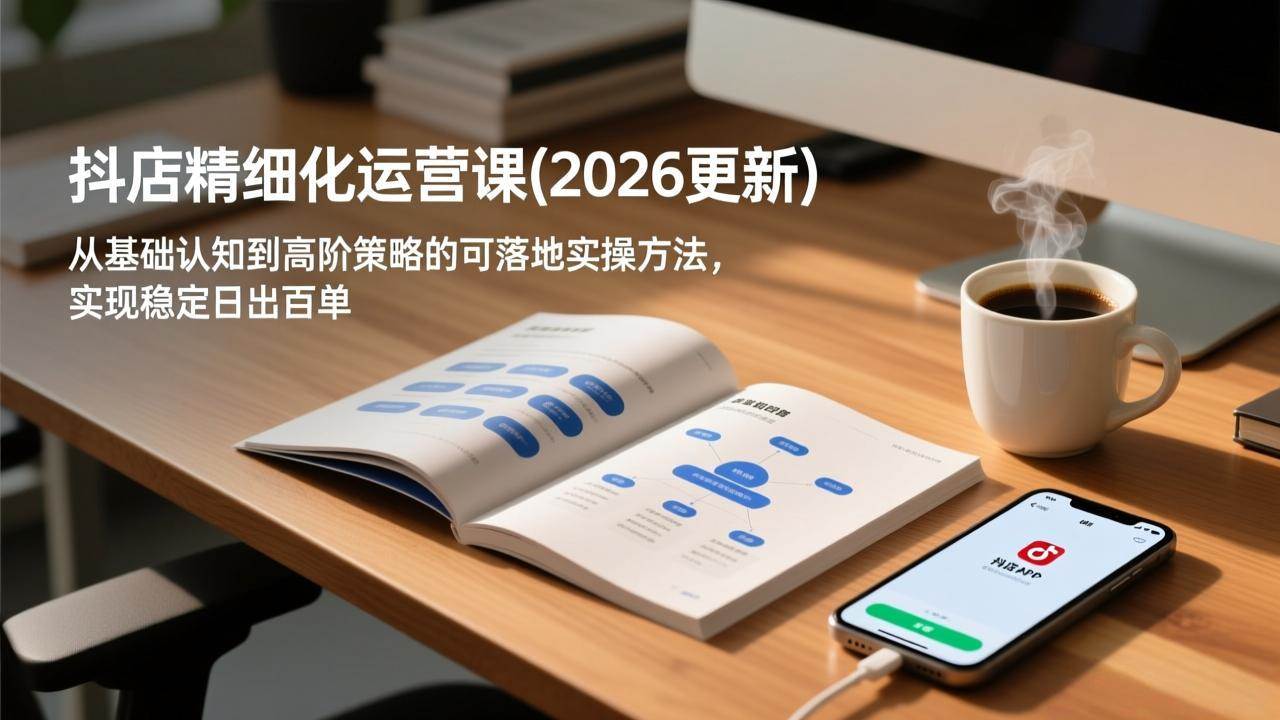 (18421期)抖店精细化运营课(更新5月),从基础认知到高阶策略的可落地实操方法,实现稳定日出百单-小灰云创