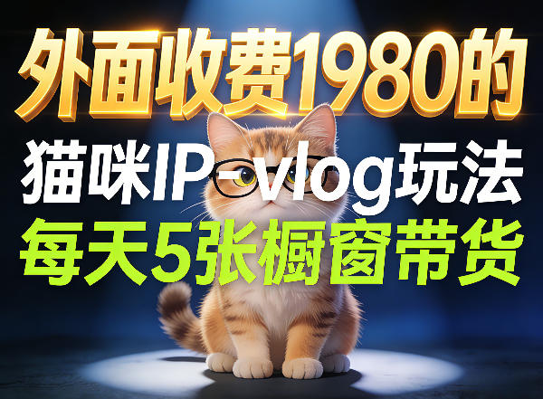 宠物赛道猫咪IP-vlog玩法，26条视频涨粉29W，每天5张橱窗带货拆解-小灰云创