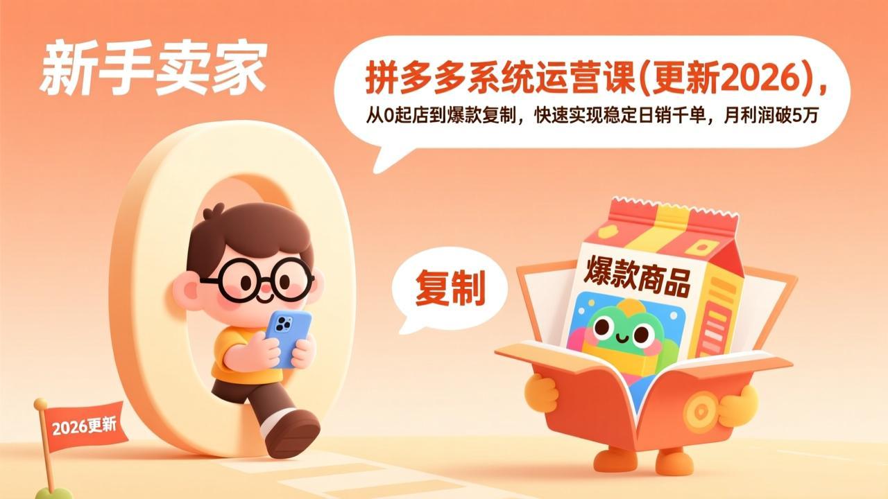 拼多多系统运营课(更新4月-小灰云创