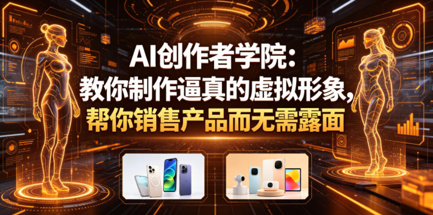 AI创作者学院：教你制作逼真的虚拟形象，帮你销售产品而无需露面【原创双语字幕】-小灰云创