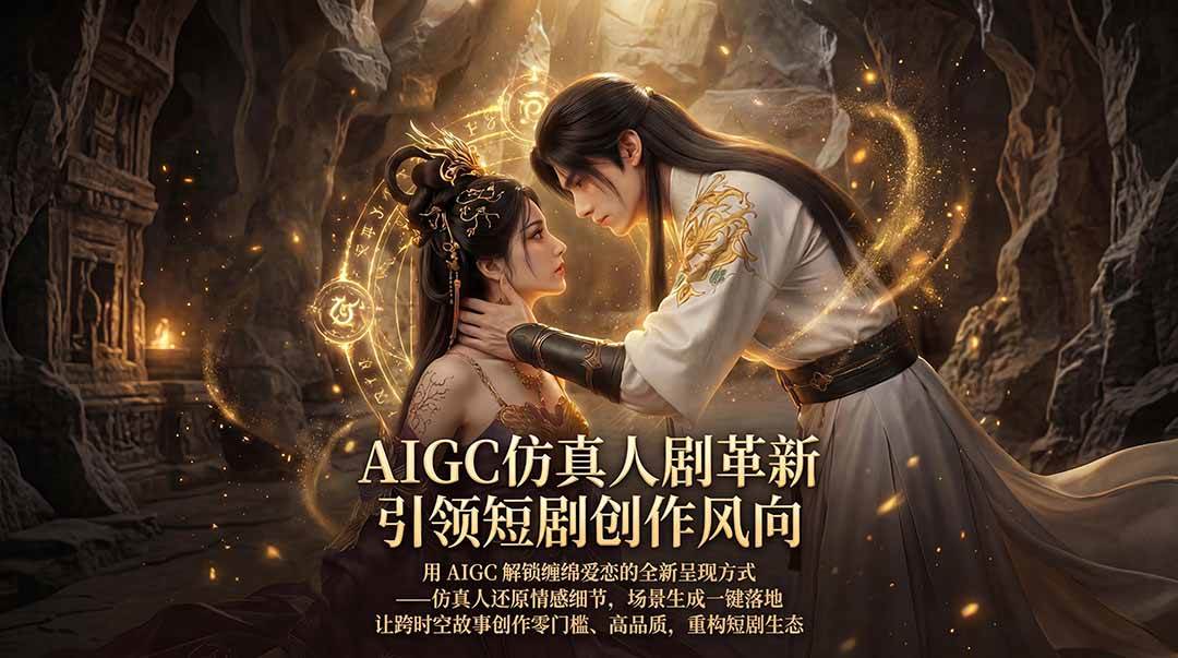 （18199期）AIGC 仿真人短剧创作革新，解锁仙侠爱恋全新呈现，一键出高质场景，零门槛打造爆款剧集-小灰云创