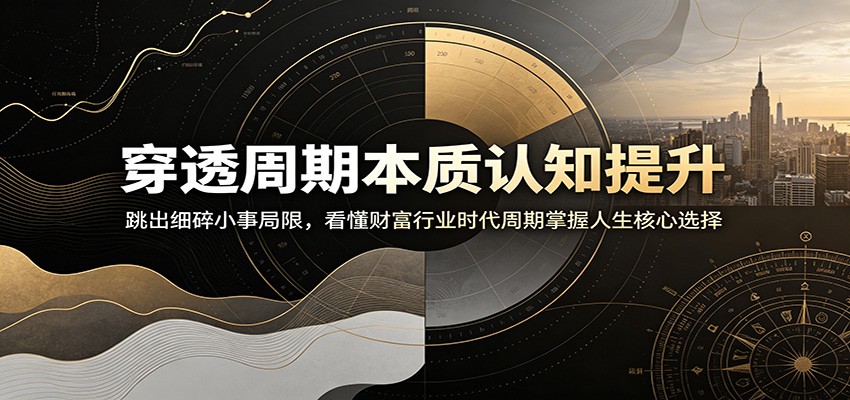 穿透周期本质认知提升：跳出细碎小事局限，看懂财富行业时代周期掌握人生核心选择-小灰云创