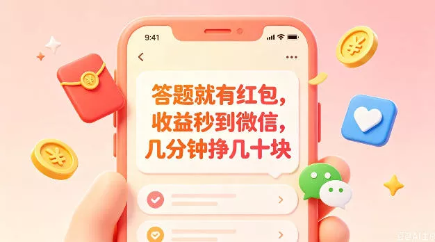 答题就有红包,收益秒到微信,几分钟挣几十块,学生党上班族宝妈都可以玩【揭秘】-小灰云创