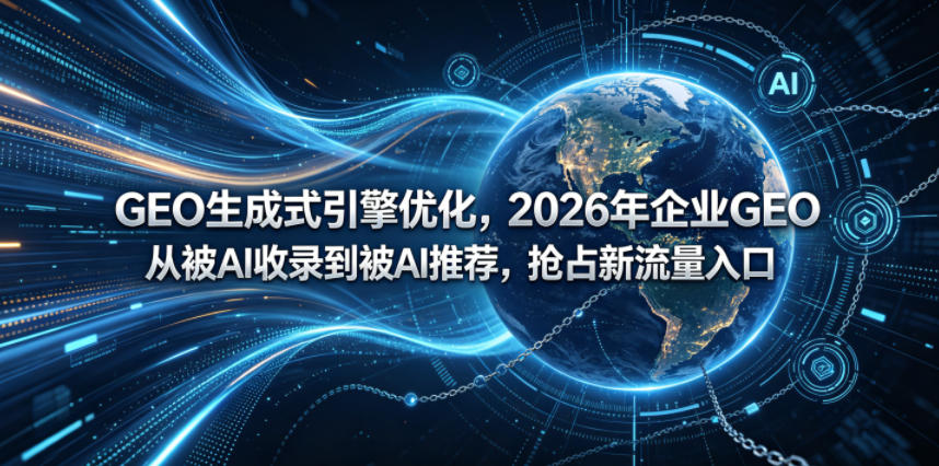 GEO生成式引擎优化，2026年企业GEO从被AI收录到被AI推荐，抢占新流量入口-小灰云创