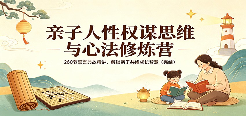 亲子人性权谋思维与心法修炼营：260节寓言典故精讲，解锁亲子共修成长智慧(完结)-小灰云创
