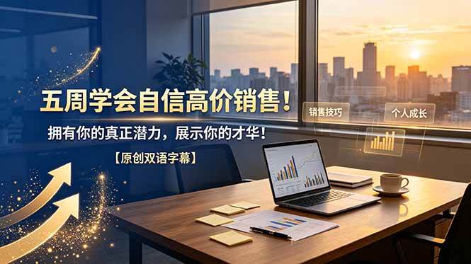 （19071期）五周学会自信高价销售！拥有你的真正潜力，展示你的才华！【原创双语字幕】-小灰云创