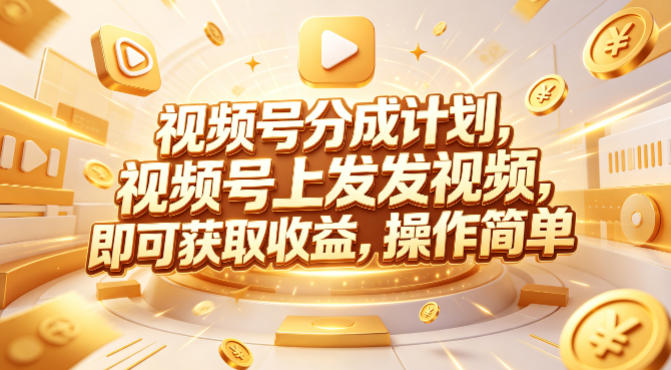 视频号分成计划，599元众筹的Red团队课程，视频号上发发视频，即可获取收益，操作简单-小灰云创