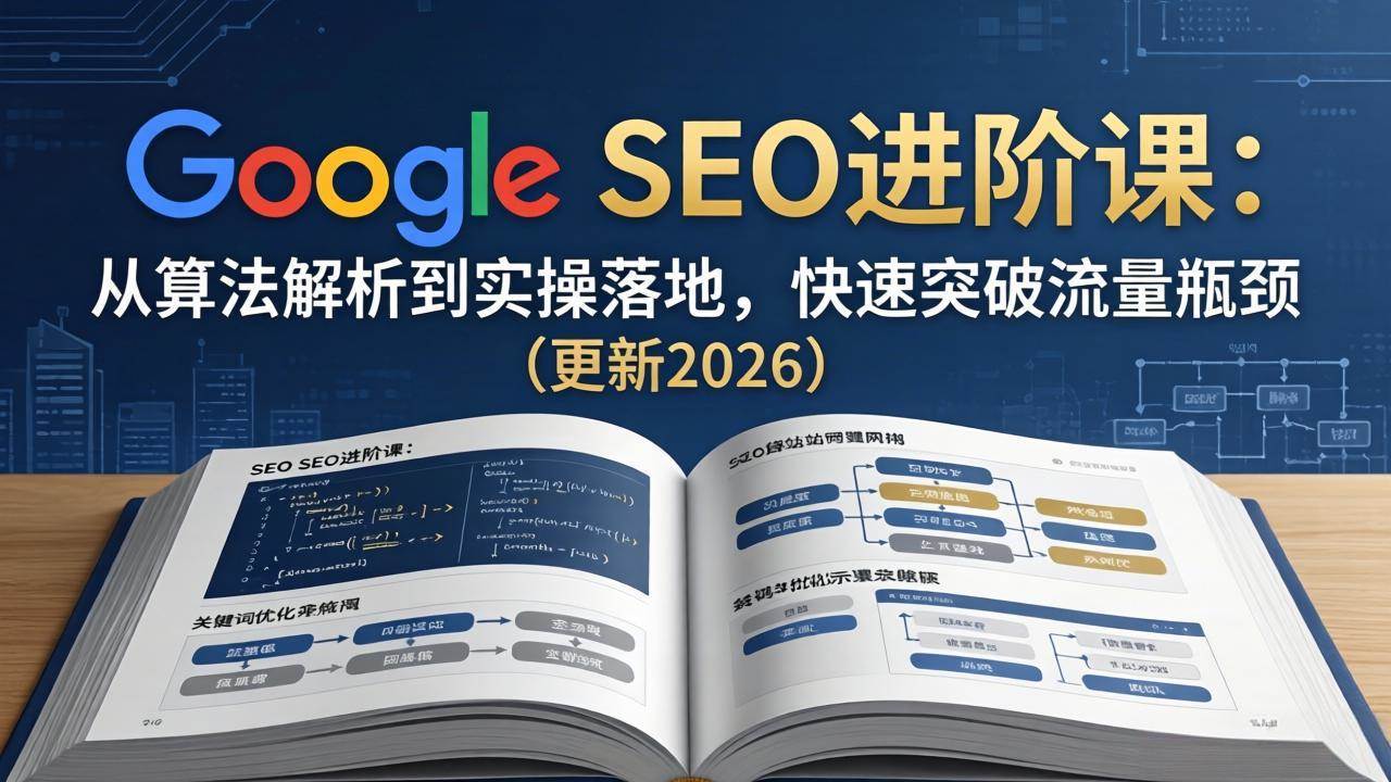（18048期）Google SEO进阶课：从算法解析到实操落地，快速突破流量瓶颈（更新2026） - 小灰云创-小灰云创