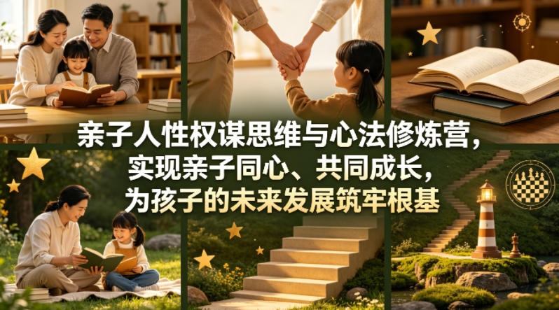 亲子人性权谋思维与心法修炼营，实现亲子同心、共同成长，为孩子的未来发展筑牢根基【音频】-小灰云创