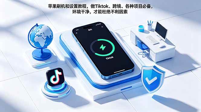 （18558期）苹果刷机和设置教程，做Tiktok、跨境、各种项目必备，环境干净，才能杜绝不利因素-小灰云创