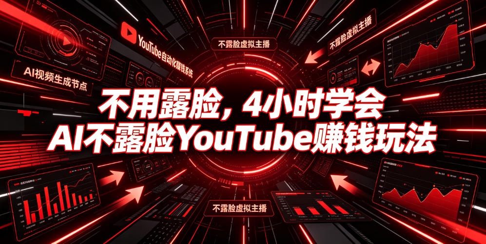 不用露脸,4小时学会AI不露脸YouTube賺钱玩法【原创双语字幕】 不用露脸,4小时学会AI不露脸YouTube賺钱玩法【原创双语字幕】