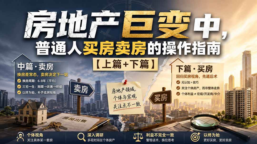 (20021期)付费文章:房地产巨变中,普通人买房卖房的操作指南【上篇+下篇】-小灰云创